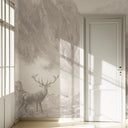 Vintage Deer Landscape W257