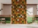 Brown Mid Century Modern Wallpaper M303