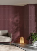 Burgundy Art Deco Pattern M306