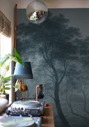 Nastrojowa fototapeta z niebieskim muralem M97