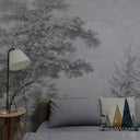 Panoramic Black and white forest decor M93